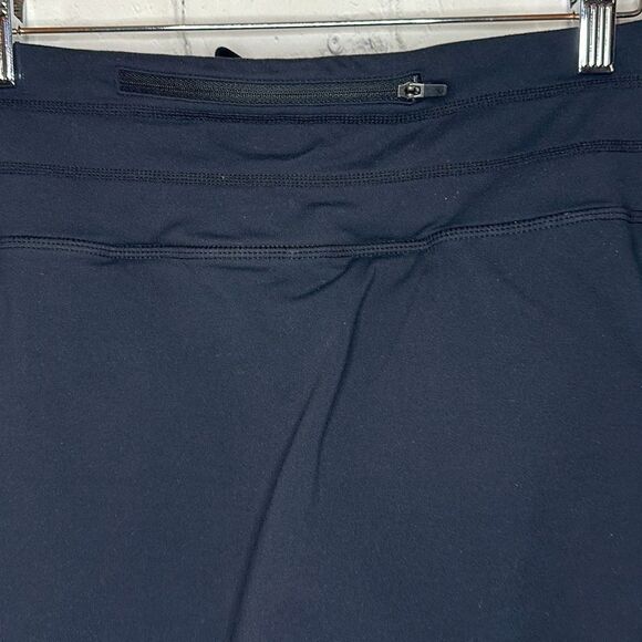Athleta Womens Black Skorts Skirt Shorts size Medium Mesh Zipper Pocket - Picture 5 of 9